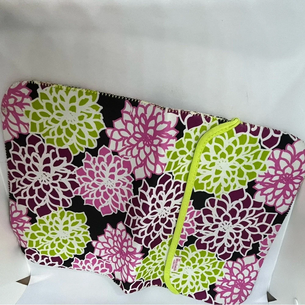 The MacBeth Collection Zebra Floral Neoprene Reversable Laptop‎ Sleeve